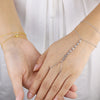Double Layer Chain CZ Paved Star Charm Elegance Women Gold Color Hand Chain Bracelet - Image 5