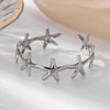 Stainless Steel Shell and Starfish Cuff Bangle in Multiple Styles - Image 25