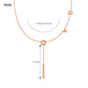 Stainless Steel Chain Necklace with Long Tassel Details - Image 10