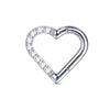 1Pc Titanium Hinged Segement Nose Ring Hoop Earrings for Women Heart Star Cartilage Helix Piercing Ear Tragus Piercing Jewelry - Image 8