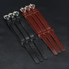 Leather Wide Cuff Bangles Punk Vintage Three Layers Wide Black Brown Men Jewelry Bracelets - Image 5
