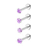 3mm Crystal Star Labret Piercing Stud Set Lip Ring Bulk Tragus Earring Flat Helix Stud Cartilage Jewelry Pack Lobe Earring Lot - Image 6