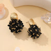 Flower Petal Beads Big Round Drop Earrings For Women Long Earrings Handmade Jewelry Gift boho - Image 7