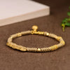 Hand Woven Five Coins Lucky Red Bracelet Hand Rope Female National Style Beige Rope Lover Girlfriend Bracelet - Image 2