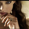 Creative Personality Snake Silver Jewelry Cobra Crystal Temperament Opening Rings - Image 4