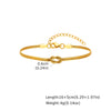 Love Knot Couple Bracelet Set, Stainless Steel Round Snake Chain Bracelets for Women Men Jewelry Valentine's Gift - Image 7