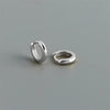 Silver Simple Matte Bohemian Round Ear Buckle for Women Punk Unisex Rock Hoop Earring Jewelry Accessories - Image 19