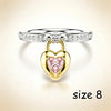 Heart Lock Key CZ Jewelry Set Women Melting Heart Pendant Necklace Imitation Pearl Bracelet Earrings Valentine Love Gift - Image 11