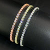 2.5mm Zirconia Tennis Bracelet for Women Crystal Charm Tennis Thin Chain Bracelet on Hand Wedding Jewelry - Image 2