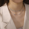 Star of David Hexagram Necklace Women Stainless Steel Double Layer Clavicle Snake Chain Israel Jewish Judaism Jewelry - Image 3