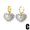 Gold Silver Color Bubble Heart Earrings for Women CZ Crystal Dangle Earrings Dainty Jewelry Party Gifts - Image 8
