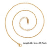 Ten-Piece Stainless Steel Chain Necklace Lot in Gold-Tone with 45 cm Length - Image 22