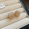 Pink Blue Oil-dropping Round Oval Stud Earrings Unique Design Bean Beads Ear Studs Earrings Temperament Ear Accessories - Image 10