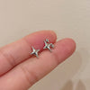 Y2K Style Hollow Pentagonal Stud Earrings for Women Personalize Star Asterism Round Ear Buckle Metal Accessories Jewelry - Image 5