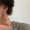 Irregular Wavy Pleated Hoop Earrings in Stainless Steel - Image 3