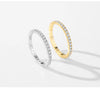 Silver Classic Sparkling Zircon Wedding Engagement Band Promise Bridal Ring For Women Jewelry Gift - Image 14