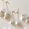 Delicate Freshwater Pearl Earring for Women Gold Color Metal Baroque Pearls Long Drop Earrings Elegant Oorbellen - Image 6