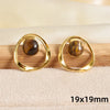 Maillard Series Stainless Steel Earring Tiger Eye Stone No Fade Earrings Sun Oval Butterfly Fan-Shaped Jewelry - Image 10