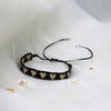 Adjustable Multicolor Heart Bead Bracelet with Woven Pattern - Image 53