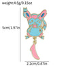 9 Pcs Cartoon Eevee Brooch Creative Jigglypuff Enamel Pin Metal Badge Jewelry Backpack Clothing Accessories Gift for Friends - Image 5