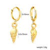 Cubic Chunky Heart Charms Dangling Earrings for Woman/Girls Stainless Steel Gold Plated Smooth Mental Drop Earring - Image 25