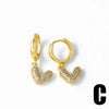 Small Clear Crystal Heart Earrings for Women Gold Plated Dangle Earrings CZ Jewelry Gifts - Image 5