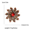 Rhinestone Snowflake Brooch for Women Unisex Pearl Flower Pins Banquet Party Backpack Gifts Jewelry Accessories - Image 16