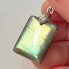 Pink Labradorite Pendant Irregular Shape Bead Stone Purple Necklace for Men Women - Image 40