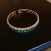 Geometric Zircon Bracelet Bangles For Women Pink Green Cuff Bracelets Weddings Party Jewelry - Image 12
