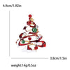 Christmas Rhinestone Christmas Tree Brooches for Women Unisex Enamel Botanical Pin Office Party Friend Gifts Jewelry Accessories - Image 28