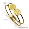 Saint Benedict Cspb Medal Bracelet for Women Men Stainless Steel Gold Silver Color Round Double Line Bangle Jewelry - Image 6