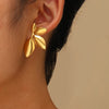 Stainless Steel Earrings Elegant Elegant Design Flower Petal Earrings For Women Jewelry Party Favors - Image 1