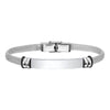 Free Custom Bracelets for Men, Engraved Stainless Steel Bangle with Mesh Band, Personalized Gift for Him - Image 10