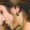 Silver Color Geometric Hoop Earrings for Women Men Irregular Earrings Daily Jewelry - Image 2