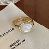 Vintage Personality Geometric Shape Simple Love Heart Rings for Women Unique Design Adjustable Open Mouth Rings Jewelry Gifts - Image 8