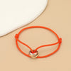Simple Unisex Bracelet 3 Metal Round Circle Accessory Adjustable Men's Rope Bracelet for Women Jewelry Gifts - Image 26