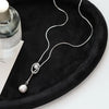 Stainless Steel Pull-out Adjustable Chain Baroque Pearl Pendant Long Necklace For Womens Sweater Chain Jewelry - Image 5