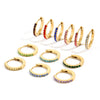 Stainless Steel Birthstone Earrings Minimalist Huggie Hoop Earrings for Women Tiny Round Circle Unisex - Image 29