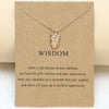 Charm Pendant Necklace with Sun Dragonfly Owl Lotus Feather Angel Wing Elephant and More Designs - Image 13