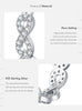 MODIAN Solid 925 Sterling Silver Infinite Love Sparkling CZ Hoop Earrings Original Design For Women Wedding Fine Jewelry Gifts