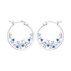 Silver Beetle Daisy Insect Flower Earrings Silver Hoop Earrings For Women Jewelry Party Gifts - Image 21