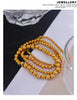 3/4/5/6 MM Stainless Steel Beads Daily Handmade Elastic Bracelet Bangle Wrist Gold Color Jewelry Men - Image 34