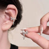 Sliver Color Butterfly Ear Clip for Women Sparkling Zircon Star Pendant Cartilage Clip Earring Ear Cuff Jewelry Gifts - Image 2