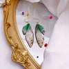 Fairy Clear Gradient Resin Simulation Wings Butterfly Rhinestone Flake Long Dangle Earrings for Women Casual Party Jewelry - Image 5