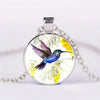 Cute Round Hummingbird Glass Dome Cabochon Pendants Necklaces Bird Rainforest Jewelry Accessories - Image 9