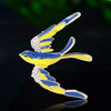 Rhinestone Swallow Brooches for Women Enamel Ukrainian Element Bird Category Pins Event Party Decoration Clothes Accessories - Image 1