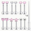 13Pcs 16G Lip Labret Medusa Rings Studs Stainless Steel Snake Bite Lip Rings Catilage Tragus Helix Daith Earrings For Women Men - Image 9