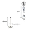Titanium Baguette Cartilage Earring 16G CZ Dangle Helix Earlobe Labret Stud Flat Back Piercing Jewelry - Image 7