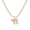 Micro Pave CZ Hebrew Chai Symbol Amulet Necklace Symbol of Vitality Lucky Life Charms Jewelry Gift for Family/Friends - Image 4