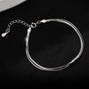 Sparking Silver Chain Bracelets For Women Elegant Three Layer Geometric Bead Bracelet Party Wedding Jewelry - Image 9